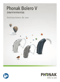 Instrucciones de uso Phonak Bolero V