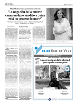 Descargar entrevista en pdf - Fundaci&oacute;n Vivir un buen morir