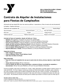 Contrato de Alquiler de Instalaciones para Fiestas de Cumplea&ntilde;os