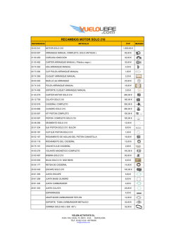 PRECIOS REPUESTOS SOLO 210
