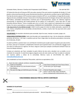 ! MUCHISIMAS GRACIAS POR SU APOYO CONTINUO!