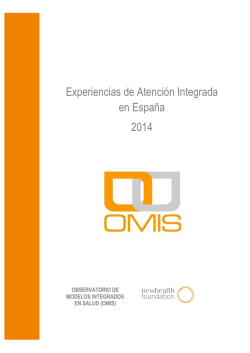 Experiencias de Atenci&oacute;n Integrada en Espa&ntilde;a 2014