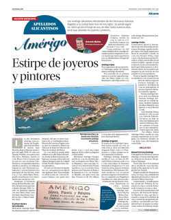 Am&eacute;rigo. Estirpe de joyeros y pintores.