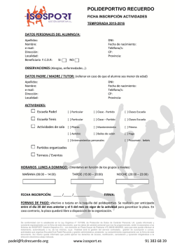 POLIDEPORTIVO RECUERDO