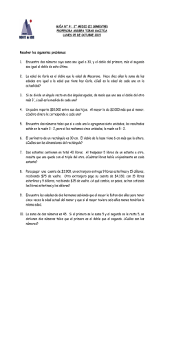 n&ordm; 9 problemas de planteo con sistemas de ecuaciones