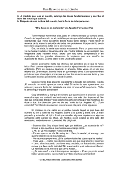 Una llave no es suficiente