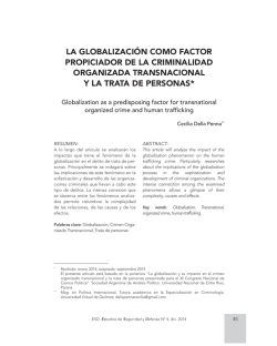 la globalizaci&oacute;n como factor propiciador de la criminalidad