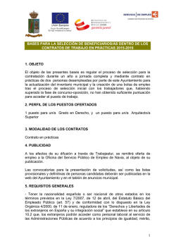 1 BASES PARA LA SELECCI&Oacute;N DE BENEFICIARIOS/AS DENTRO