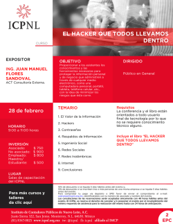 EL HACKER QUE TODOS LLEVAMOS DENTRO