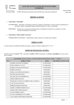 observaciones ordenaci&oacute;n modo de b&uacute;squeda r&aacute;pida