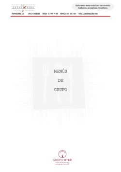 MEN&Uacute;S DE GRUPO