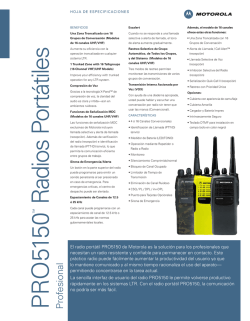 P R O 5150 R adios Port&aacute;tiles