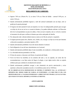 REGLAMENTO DE CARRUSEL - Instituto Baluarte de Metepec SC