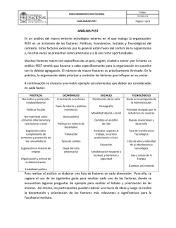Gu&iacute;a Analisis PESTA - La Facultad de Ingenier&iacute;a de la Universidad