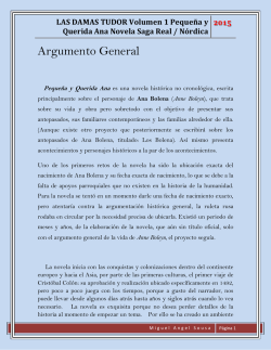 LAS DAMAS TUDOR Volumen 1 Peque&ntilde;a y Querida Ana Novela