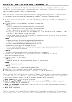 prepare su tarjeta microsd para la raspberry pi