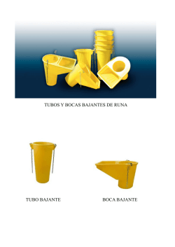 TUBOS Y BOCAS BAJANTES DE RUNA TUBO BAJANTE BOCA