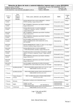 Libros de Texto - CEIP Menendez Pelayo
