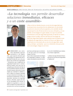 Jesus Gordillo entrevista Cuadernos de Seguridad