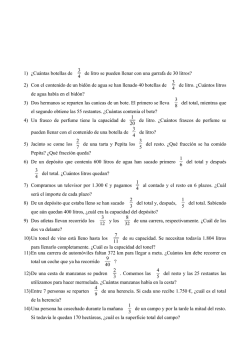 EJERCICIOS SOBRE : PROBLEMAS CON FRACCIONES I.E.S.