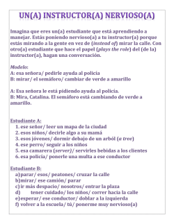 Imagina que eres un(a) estudiante que est&aacute; aprendiendo a manejar