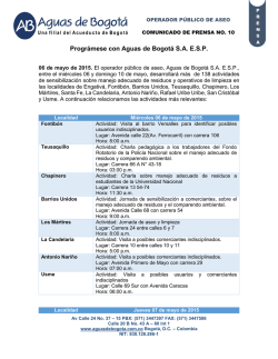 Progr&aacute;mese con Aguas de Bogot&aacute; S.A. E.S.P.