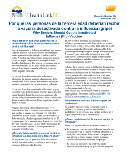 HealthLinkBC File #12a Por qu&eacute; las personas de la tercera edad