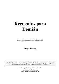 Bucay, Jorge - Recuentos para Demi&aacute;n