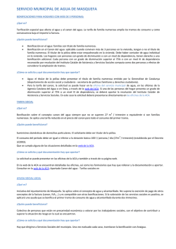 SERVICIO MUNICIPAL DE AGUA DE MASQUEFA
