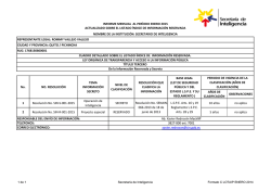 A&Ntilde;OS DE CLASIFICACI&Oacute;N OBSERVACIONES 1 Resoluci&oacute;n No