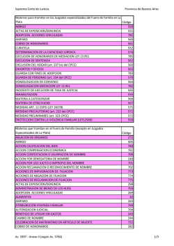 Fuero de Familia 2015