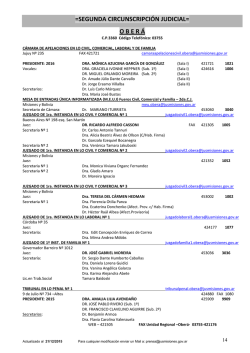 =SEGUNDA CIRCUNSCRIPCI&Oacute;N JUDICIAL= O B E R &Aacute;