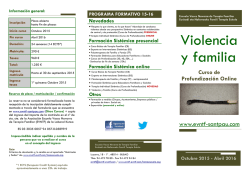 Violencia y familia - Experto en Intervenciones Sist&eacute;micas