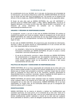 Condiciones de uso