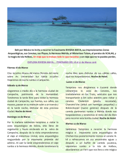 Beh por M&eacute;xico te invita a recorrer la Fascinante RIVIERA MAYA