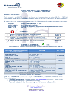 EN CASO DE EMERGENCIA