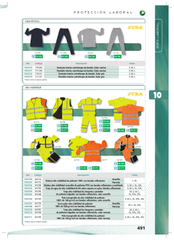 P R O T E C C I &Oacute; N L A B O R A L ROPA LABORAL alta visibilidad