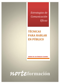 T&Eacute;CNICAS PARA HABLAR EN P&Uacute;BLICO