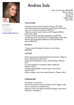 Curriculum MT 2015 andrea sola