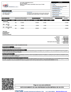 Pago en una sola exhibici&oacute;n ESTE DOCUMENTO ES UNA