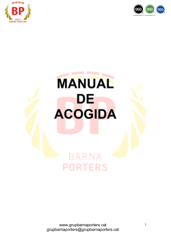 MANUAL DE ACOGIDA - Grup Barna Porters