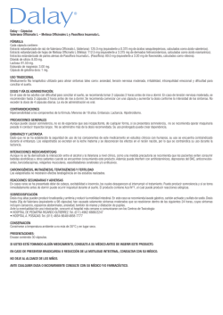 Dalay &ndash; C&aacute;psulas Valeriana Officinalis L &ndash; Melissa