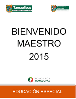 Libro Bienvenido Maestro para Educaci&oacute;n Especial, clic aqu&iacute;&hellip;