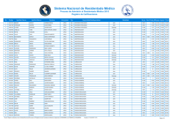 Sistema Nacional de Residentado M&eacute;dico