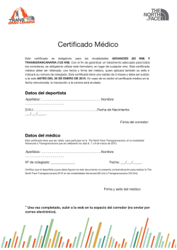 Certificado M&eacute;dico