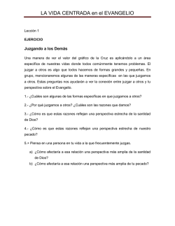 LA VIDA CENTRADA en el EVANGELIO