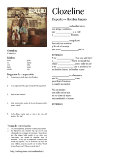 Clozeline: Spanish cloze activity worksheet with music