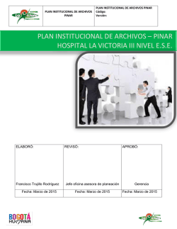 plan institucional de archivos