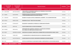listado de comunicaciones