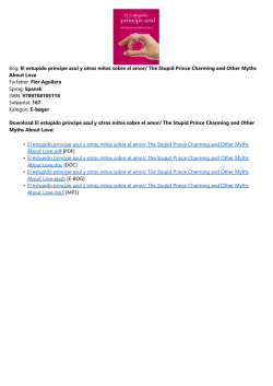 El estupido principe azul y otros mitos sobre el